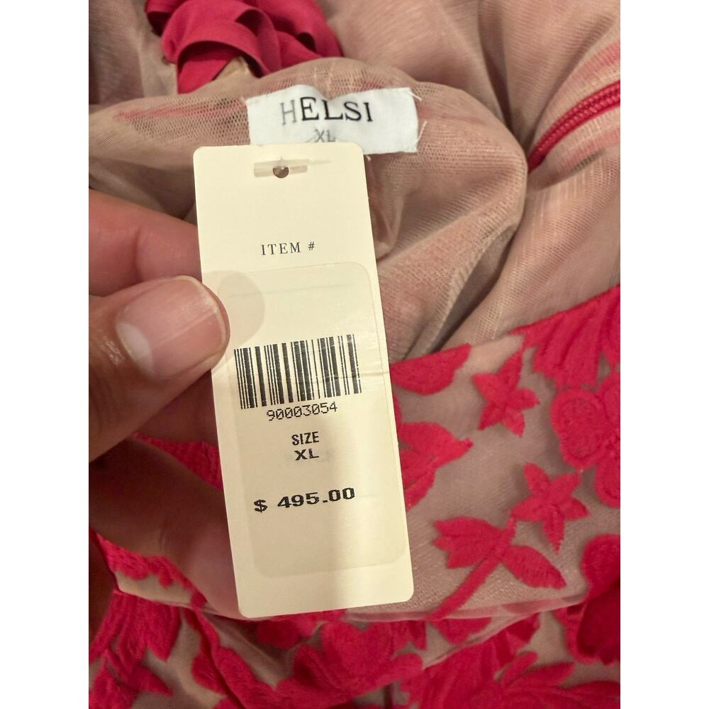 Helsi Belen 3D Appliqué Floral Mini Dress Womens Size XL - Picture 8 of 11